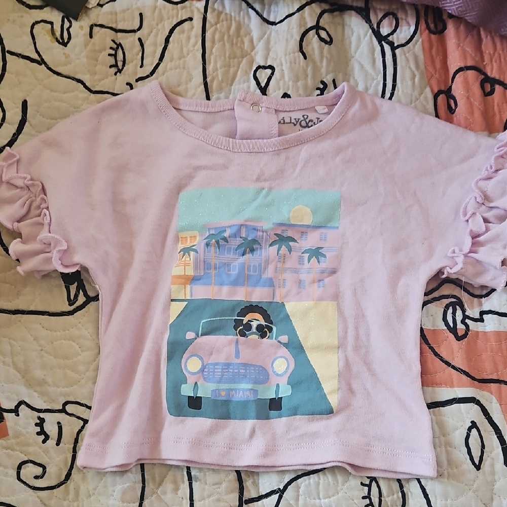 Kids Light Purple Graphic Tee